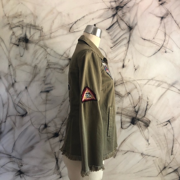 Cinq a Sept Green Military Embroidered Jacket Top. EUC! - Picture 6 of 12